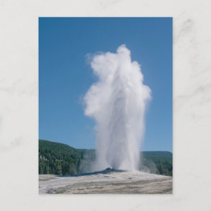 Carte Postale Éruption de la vieille foi à Yellowstone