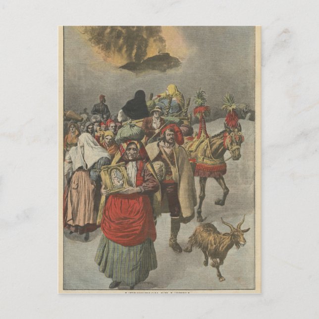 Carte Postale Éruption de l'Etna (Devant)