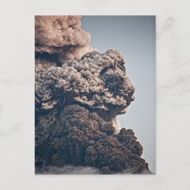 Carte Postale Éruption volcanique d'Eyjafjalljokull (Devant)