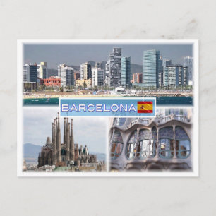 Carte Postale ES Barcelona - Skyline - Skyline - Sagrada Familia