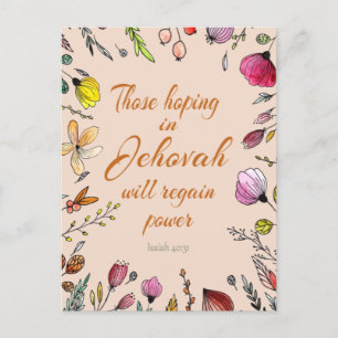 Carte Postale Ésaïe 40:31 