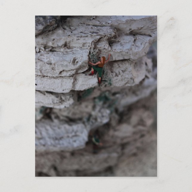 Carte Postale Escalade extrême (Devant)