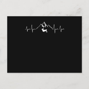Carte Postale Escalade Montagnes Heartbeat
