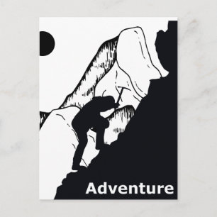 Carte Postale escalade rocheuse