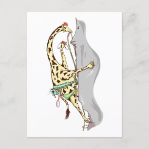 Carte Postale Escalade Rock Giraffe