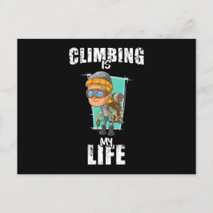 Carte Postale Escalade Rock Mountains Climber Climber Idée cadea