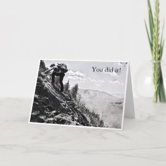Carte postale - Escalade, vous l'avez fait !