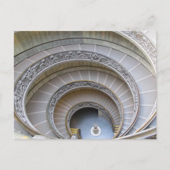 Carte Postale Escalier Spiral (Devant)