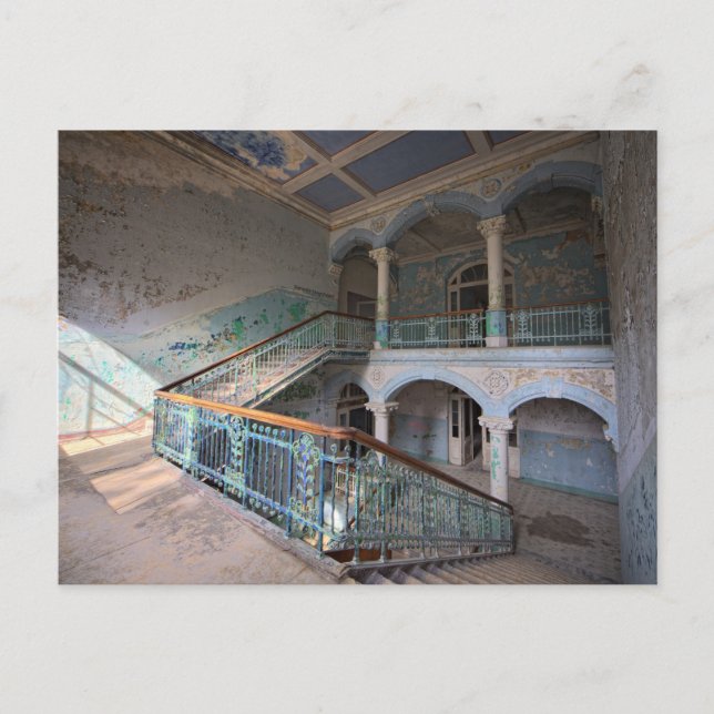 Carte Postale Escaliers, le sanatorium des hommes de Beelitz, (Devant)