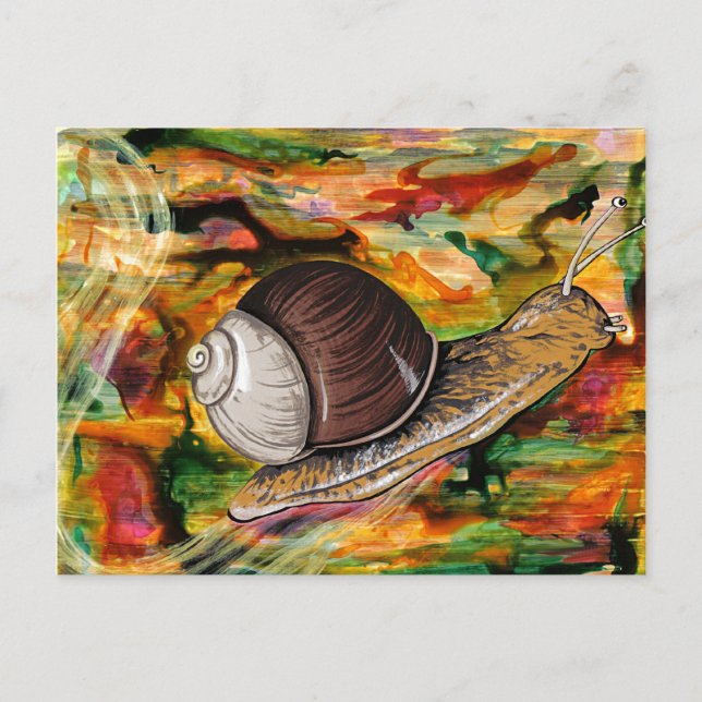 Carte Postale Escargot (Devant)
