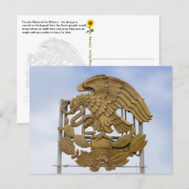 Carte Postale Escudo Nacional de México, Ensenada, BC -
