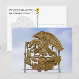 Carte Postale Escudo Nacional de México, Ensenada, BC -