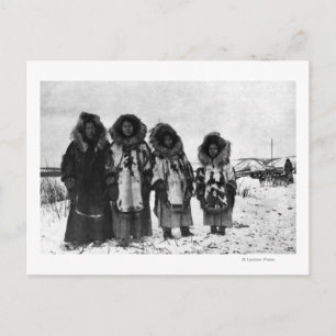Carte Postale Eskimo Femmes En Alaska Photo