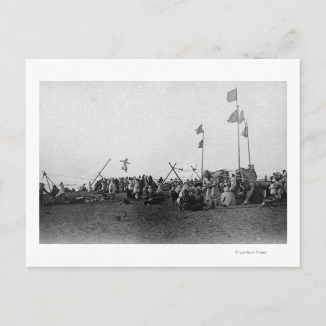 Carte Postale Eskimo Sports à Barrow, Alaska Photographie (Devant)