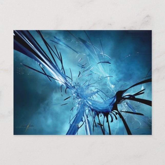 Carte Postale Espace bleu (Devant)