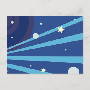 Carte Postale Espace bleu