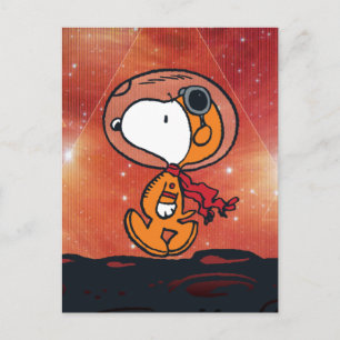 Carte Postale ESPACE Snoopy Geometry Moon Walk