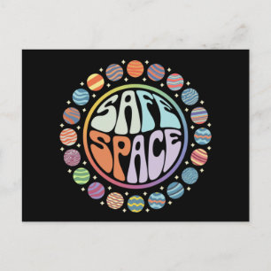 Carte Postale Espace sûr LGBTQ sympathisant Fierté Soutien Allié