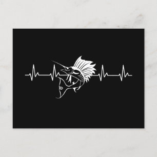 Carte Postale Espadon Noir Blanc