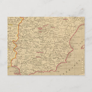 Carte Postale Espagne et Portugal 1640 a 1840
