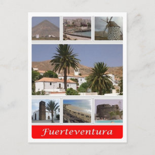 Carte Postale Espagne - Îles Canaries - Fuerteventura - mosaïque