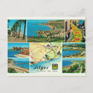 Carte Postale Espagne vintage,    Sitges, Playo de oro