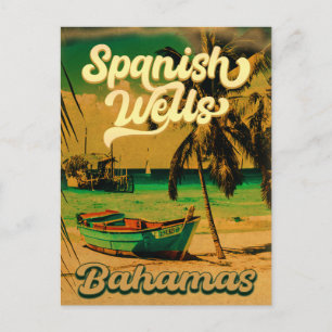 Carte Postale Espagne Wells Island Bahamas Souvenirs 60s