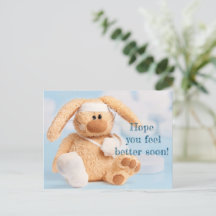 Carte postale Espérons que vous vous sentirez mieu