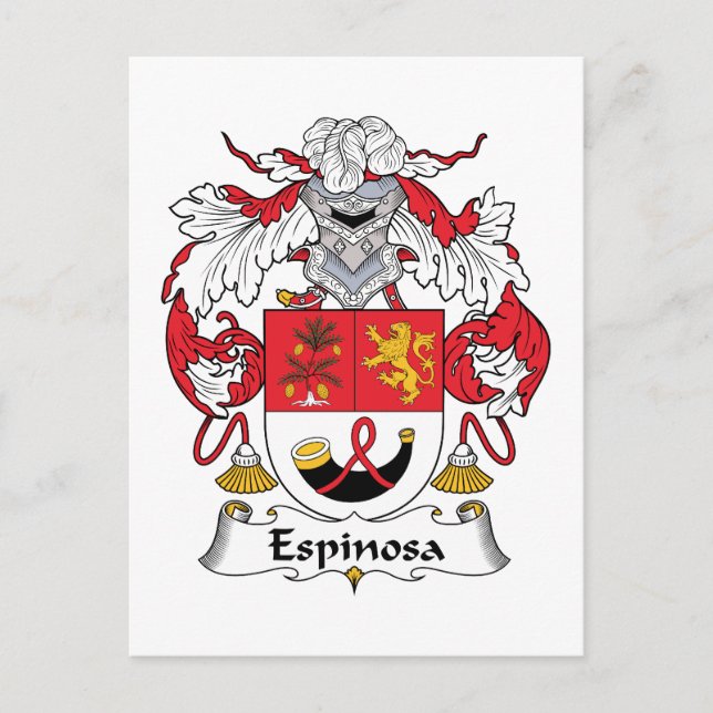 Carte Postale Espinosa Family Crest (Devant)