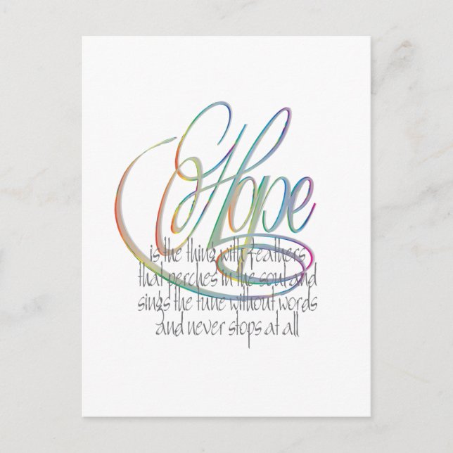 Carte Postale Espoir (Devant)