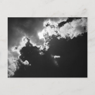 Carte Postale Espoir dans le revêtement argenté des nuages.