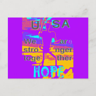 Carte Postale Espoir psychédélique aux Etats-Unis : Neon Unity A