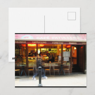 Carte Postale Espresso en Mouvement