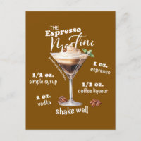 Espresso Martini Recette Cocktail Illustration
