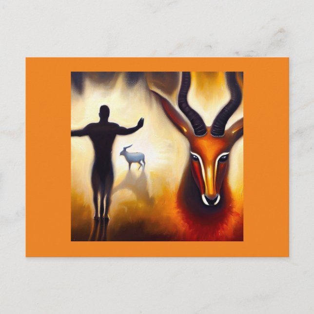 Carte Postale Esprit Animal Antelope 3 (Devant)