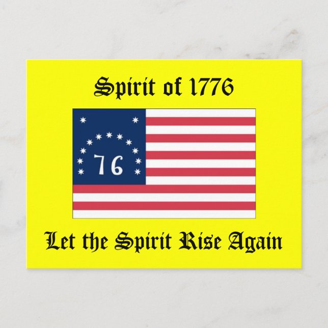 Carte Postale Esprit de 1776 (Devant)
