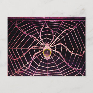 Carte Postale ESPRIT ET WEB rose violet Améthyste noir