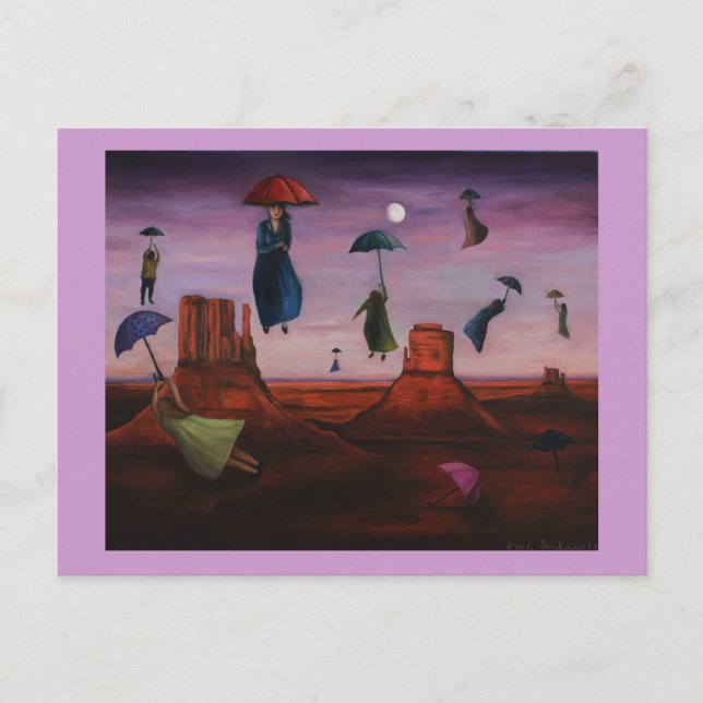 Carte Postale Esprits Des Parasols Volants 2 (Devant)