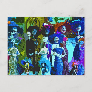 Carte Postale Esquelettes