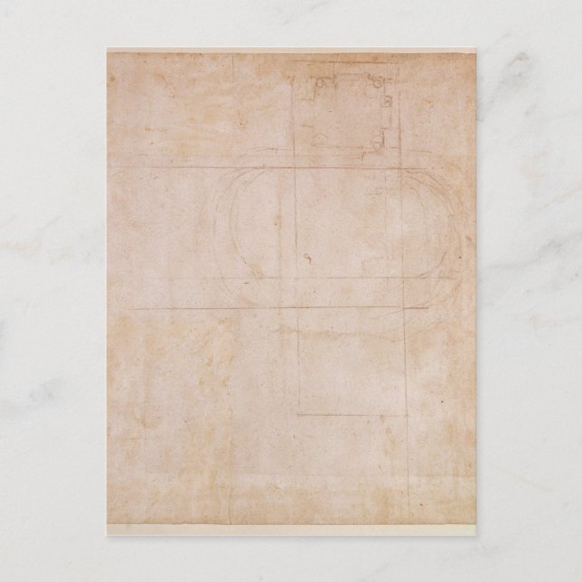 Carte Postale Esquisse architecturale (Devant)