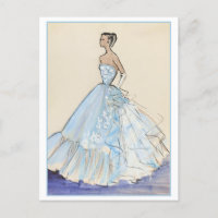 Esquisse de conception de mode du soir Gown
