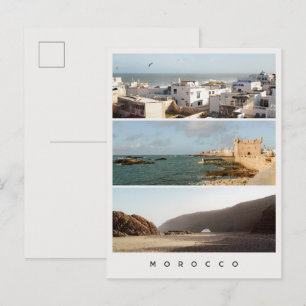 Carte Postale Essaouira & Legzira, Collage de voyage au Maroc mo