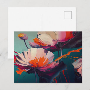 Carte Postale Essence du jardin III – Mouvement floral lumineux