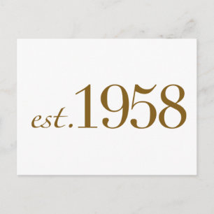 Carte Postale Est 1958