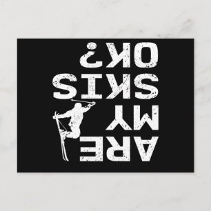 Carte Postale Est-Ce Que Mes Skis Ok Funny Skier Dit