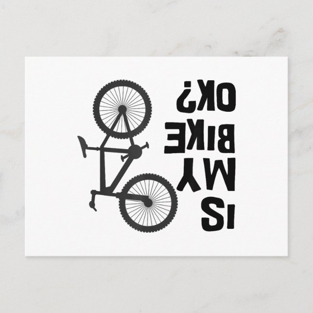 Carte Postale Est Mon Vélo OK Funny VTT (Devant)