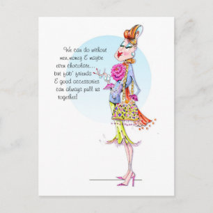 Carte Postale Estelle raconte le pouvoir des amis et des accesso