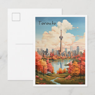 Carte Postale Esthétique de voyage Toronto Canada