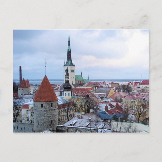 Carte Postale Estonie Skyline (Devant)