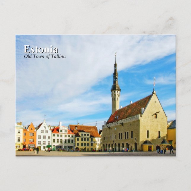 Carte Postale Estonie Tallinn (Devant)